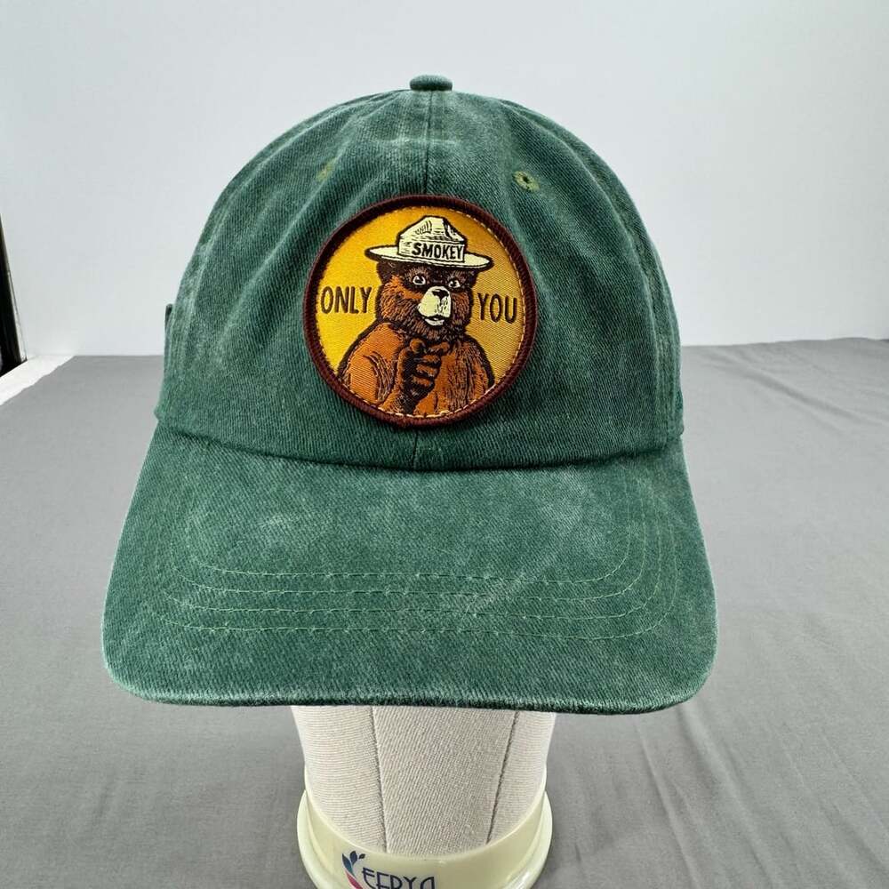 Open Road Brands Smokey Bear Only You Green Baseball Cap Hat